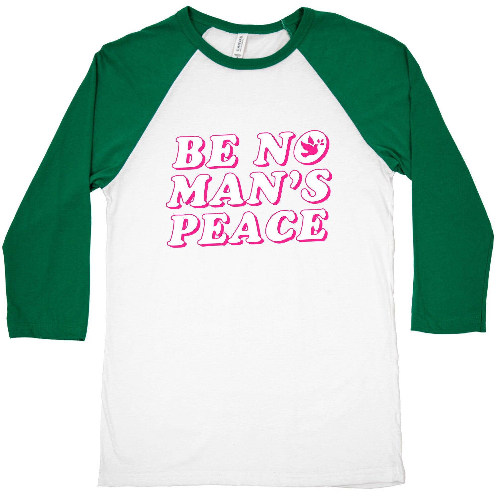 Be No Mans Peace Baseball Tee